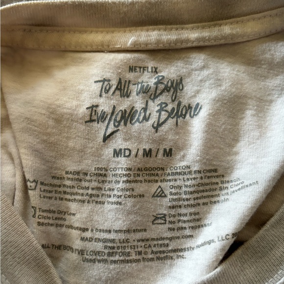 To all the boys I’ve loved before tshirt - Picture 3 of 3